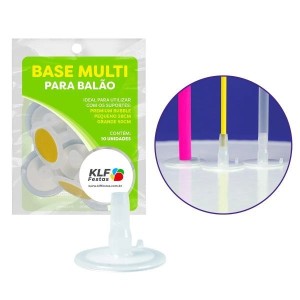 BASE PARA BALAO/SUPORTE MULT COM 10 UNIDADES
